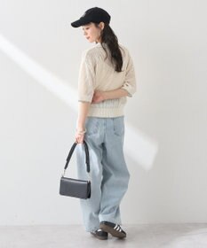 earth music&ecology メッシュポロニットプルオーバー