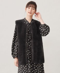 自由区 リバーシブルエコメリノムートン ジレ