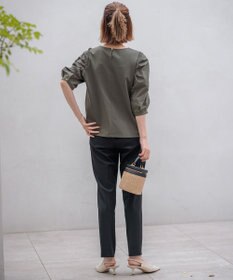 23区 S 【一部店舗限定】コットンポンチコンビジャージー コクーンスリーブ カットソー