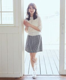 earth music&ecology メッシュポロニットプルオーバー