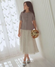 Feroux リボンブラウス ジャケット