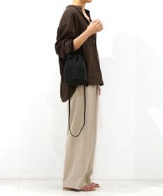 FOLNA RD ソフトレザー2WAY巾着ショルダーバッグ