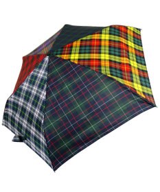 +RING 【簡単/便利】【UVカット90%以上】プラスリング UNISEX 自動開閉式 折傘58cm CHK T1179