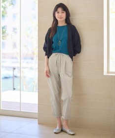 ANY 【洗濯機可/接触冷感/アンチピリング】シアーニットボレロカーディガン