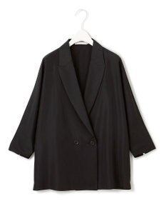 ICB 【接触冷感・UVケア・速乾・洗える】シルクエステルタフタ ブラウスジャケット