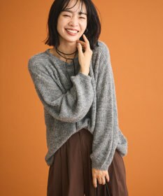 Green Parks シアーゆったりニットプルオーバー