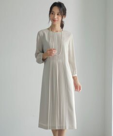 J.PRESS LADIES S 【洗える】ノルディス2wayジョーゼット フロントプリーツ ワンピース