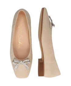 Bridget Birkin 【Bridget Birkin】ビジューリボンラメパンプス