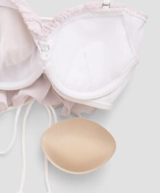 San-ai Resort（三愛水着楽園） 【2025年新作】軽い着け心地でしっかり盛れる【楽盛り水着】　ワンショルフリルワイヤービキニ　9M【San-ai Resort（サンアイリゾート）】