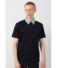 DAKS GIZAコットン THOMAS MASONチェック シャツカラーポロ