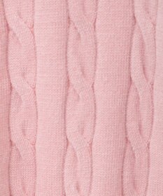 Green Parks チャーミーキティ／衿付き半袖ケーブルニット