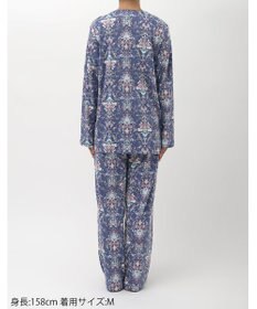 WACOAL パジャマ 長袖 長ズボン 綿100%(本体) ミントン レディース NDX541 /ワコール