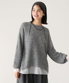 Green Parks シアーゆったりニットプルオーバー