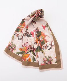 自由区 ボタニカルプリント スカーフ