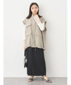 earth music&ecology ミリタリースタンドカラーベスト