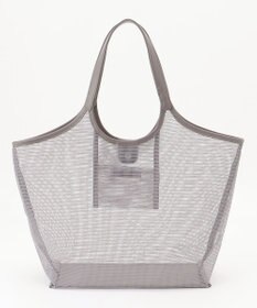 ANY ギンガムチェック巾着付メッシュトートバッグ