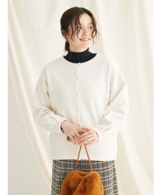 CRAFT STANDARD BOUTIQUE 裏起毛リングドットカーディガン