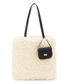 23区 フェイクファー トートバッグ