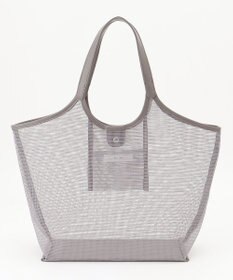 ANY ギンガムチェック巾着付メッシュトートバッグ