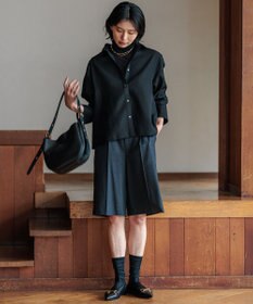 23区 【CLASSY.10月号掲載/洗える】TWマットクロス ハーフパンツ