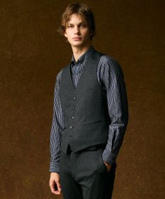 JOSEPH ABBOUD 【キングサイズ・綿100％・自然なストレッチ】マイクロストライプジャージー シャツ