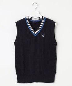 23区GOLF 【MEN】コットンブレンド ニットベスト