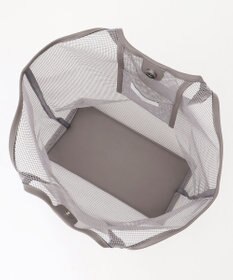 ANY ギンガムチェック巾着付メッシュトートバッグ