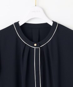 ANY SIS S 【洗える】フロントタックバイカラー ブラウス