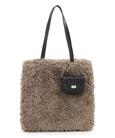 23区 フェイクファー トートバッグ