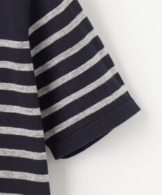 JOSEPH ABBOUD 【清涼感/ストレッチ/洗える】クールスキン ボーダーT ニット