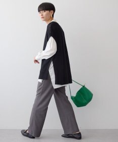 AMERICAN HOLIC ＳＥＴ　イージーケアギャザーシャツ＋ニットベスト