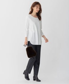 自由区 【洗える】ハイカウントインナー カットソー