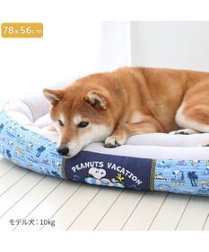 PET PARADISE スヌーピー クールカドラー 角型《バケーション柄》 中型犬