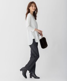 自由区 【洗える】ハイカウントインナー カットソー