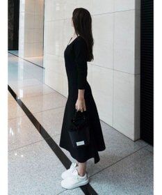 Green Parks フレアニットワンピース