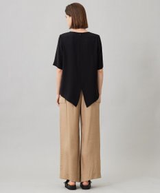 ICB 【UVカット・防シワ・洗える】ライトダブルクロス Tブラウス