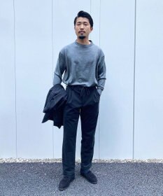 KASHIYAMA 【ウォッシャブル】ウールジャージークルーネックニット