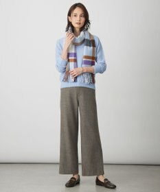 J.PRESS LADIES L チェルビック セミワイド パンツ