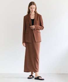 BEIGE， GYPSUM / シルキータッチ ショールカラージャケット