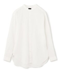 JOSEPH HOMME FRENCH LINEN OX BAND COLLAR SHIRT