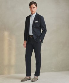 GOTAIRIKU ロングセラー【洗える/折り目加工/シワになりにくい/ウエストアジャスター】ウォッシャブル サマーウール100％パンツ_定番色(ノータック)25年モデル