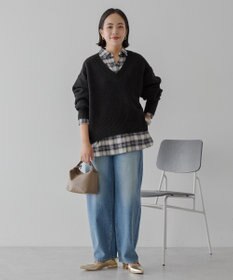 AMERICAN HOLIC ワイドリブVネックプルオーバー