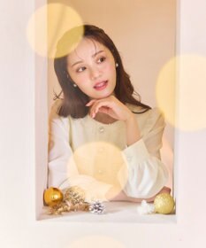 Feroux ツイードミディ ワンピース