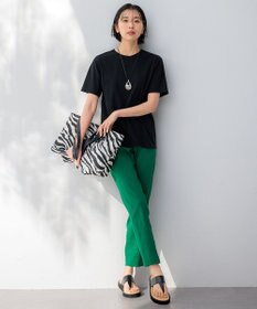 23区 L 【洗える】リネンレーヨンストレッチ テーパードパンツ