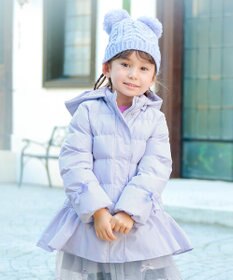 ANY KIDS 【洗濯機OK】中綿リボンコート