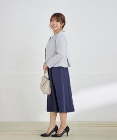 Tiaclasse L 【安田美沙子さん着用・洗える】フレアAラインリボンワンピース