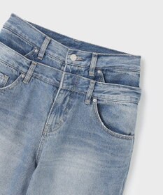 GRACE CONTINENTAL レイヤードデニムパンツ