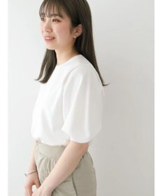 Green Parks パフ５分袖ニットプルオーバー