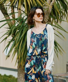 San-ai Resort（三愛水着楽園） ロングパンツセット　9M・11L　【Coral veil（コーラルヴェール）】