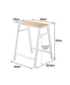 tower スツール タワー H45  ホワイト